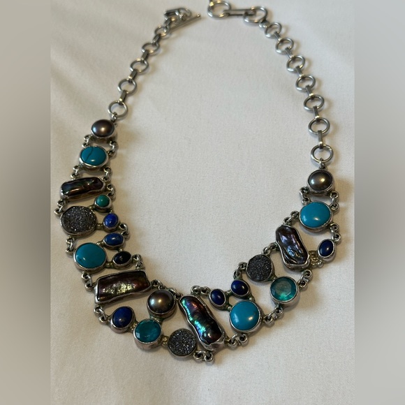 Sterling silver statement necklace - Picture 2 of 4